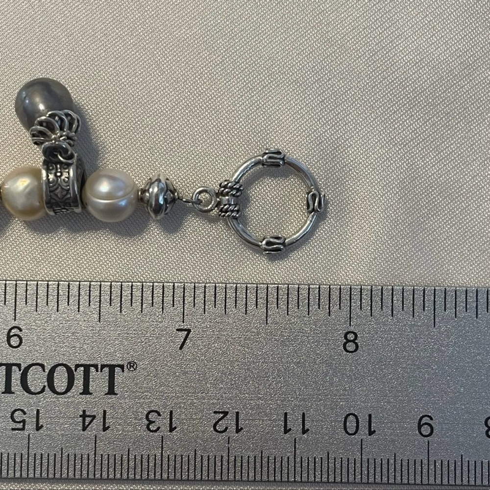 🦋SOLD 🦋 Silpada Gray and Pink Freshwater Pearl Sterling Silver Bracelet B0986 - Picture 16 of 16